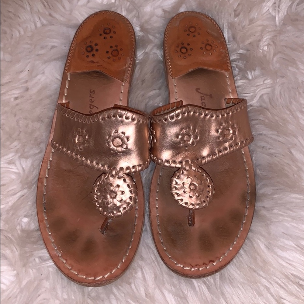 rose gold Jack Rogers